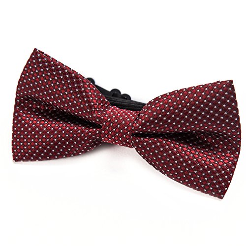 DonDon Papillon Uomo a pois d'argento con gancio