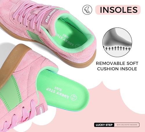 LUCKY STEP Boys Girls Retro Sneakers Casual Fashion School Walking Shoes Classic Comfortable Low Top Tennis Trainers4