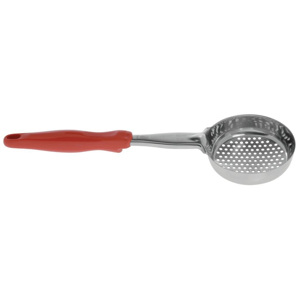 Vollrath Jacob's Pride 8 Oz. Orange Perforated Spoodle Utensil