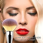 Foundation Brush,Daubigny Large Powder Brush Flat Arched Premium Durable Kabuki Makeup Brush Perfect For Blending Liquid,Cream and Flawless Powder,Buffing, Blending,Concealer … - Image 5