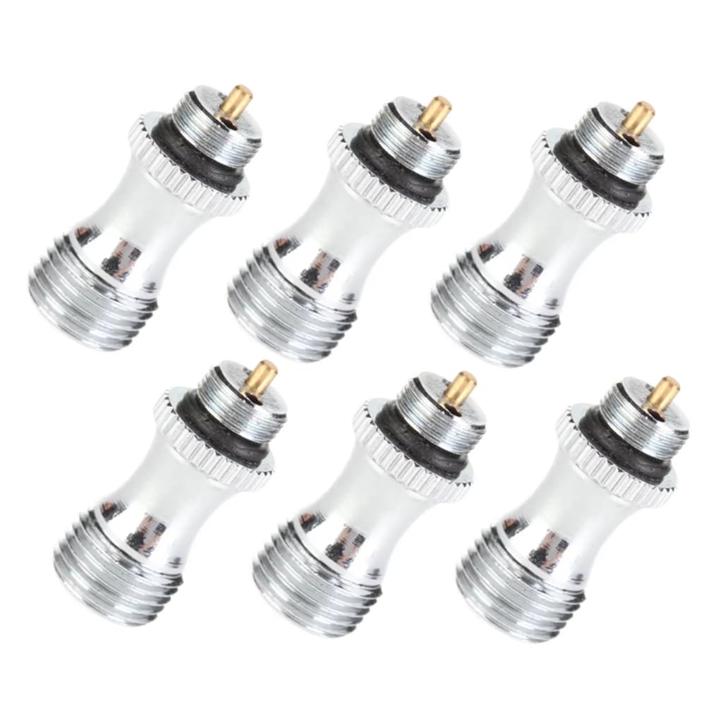 OTDOGUO 6pcs Stainless Steel Air Valve for Airbrush Paint Spraying Airbrush Machine Part Airbrushing Supplies