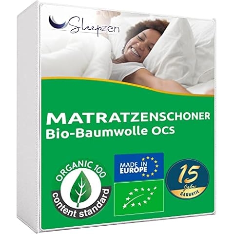 Organic Cotton Mattress Protector by SLEEPZEN Cover