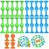 Zkaoai Sucker Darts Toys, 24 Stück Saugnapf Spielzeug, Pop Sucker Darts Sucker Spiel, Saugnapf Spielzeug Kinder, Popdarts, Spielzeug Saugnapf für die Ganze Familie Pop Darts