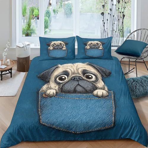 Housse de couette panda à fermeture éclair facile pour lit 3D - 4