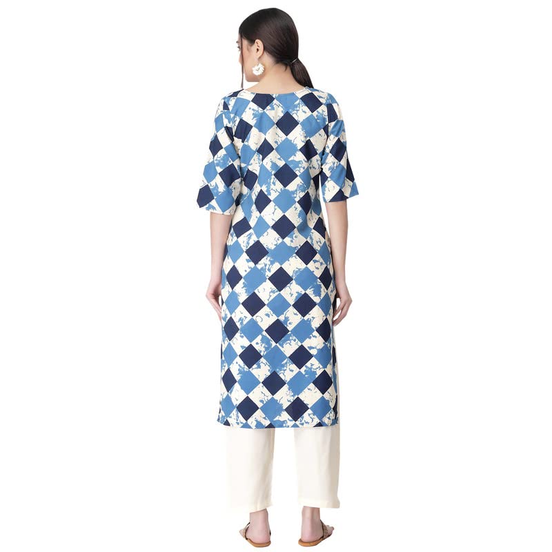 Image of Pinkmint Kurta for Women Different Digital Printed Crape Kurti Casual Wear Regular Fit Kurta