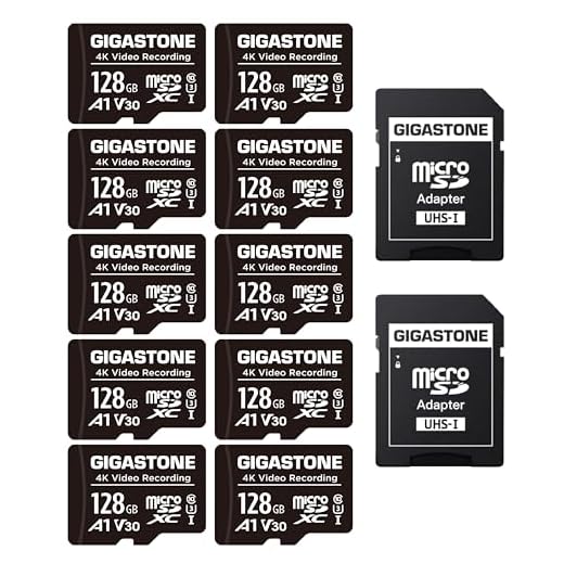 GIGASTONE 128GB Micro SD Card Pack