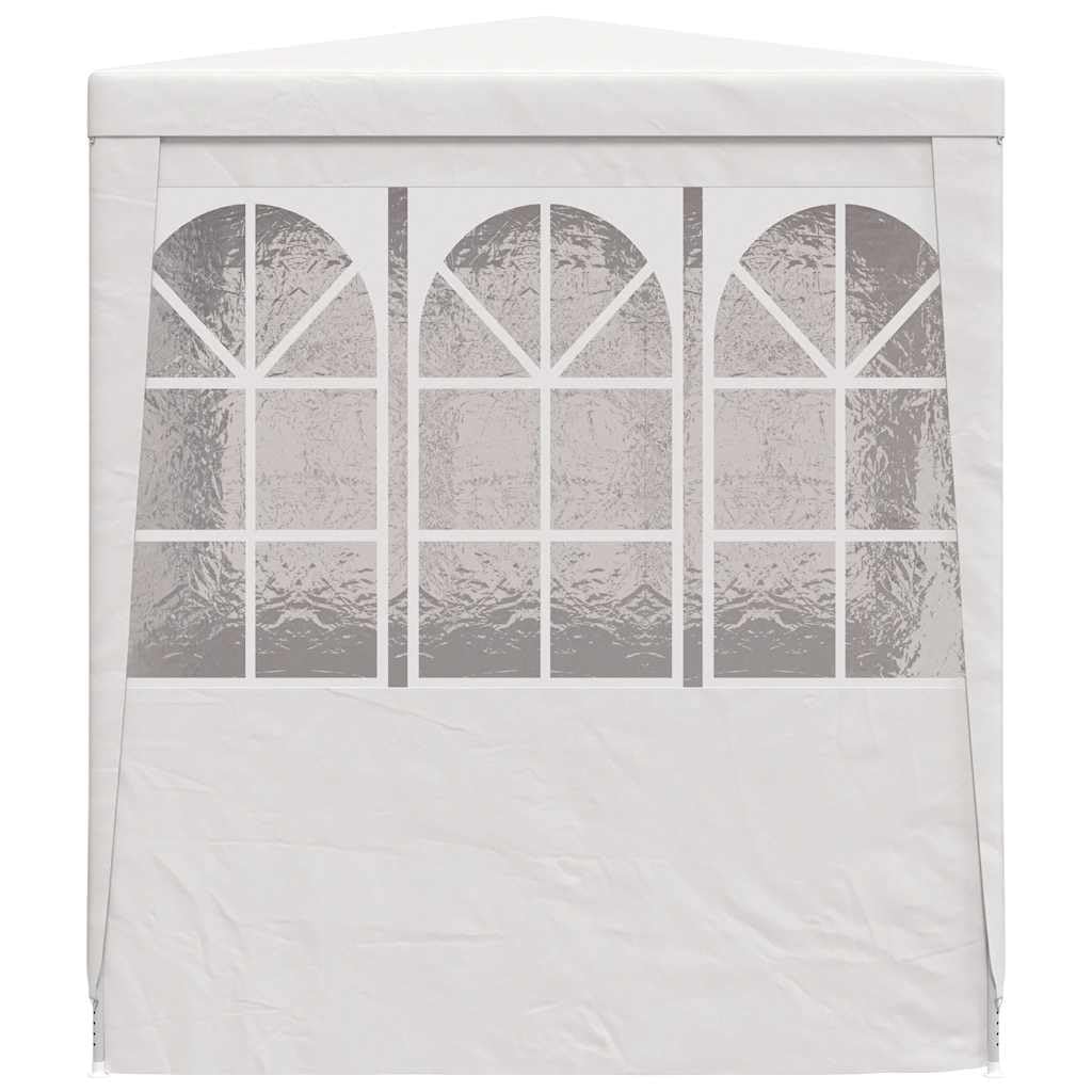 vidaXL Gazebo Professionale con Pareti Tenda per Feste Tendone Copertura Telo di Protezione Padiglione per Eventi 2x2 m Bianco 90 g/m²