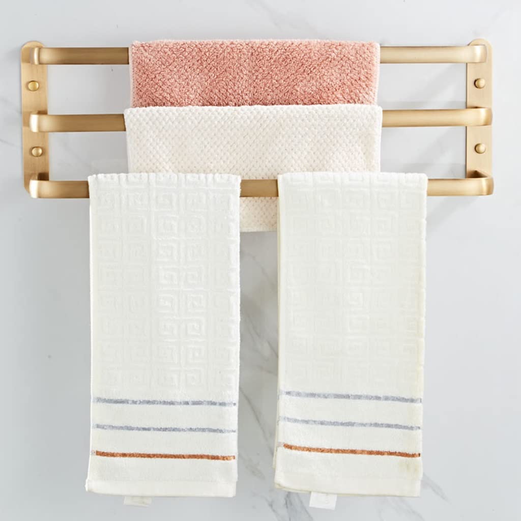 SOVORM Toalleros Toallero De Aluminio De Espacio Antiguo, Toallero, Doble Triple Varilla Individual Varilla para Colgar Baño Toallero De Baño Toalleros/Polo Único Antiguo 40 Cm The New