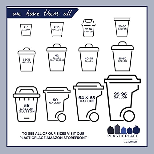 Plasticplace 13 Gallon Trash Bags Â”‚ 1.2 Mil Â”‚ White Drawstring Garbage Can Liners Â”‚ 24" X 31", 200 Count (Pack Of 1) #TOP2