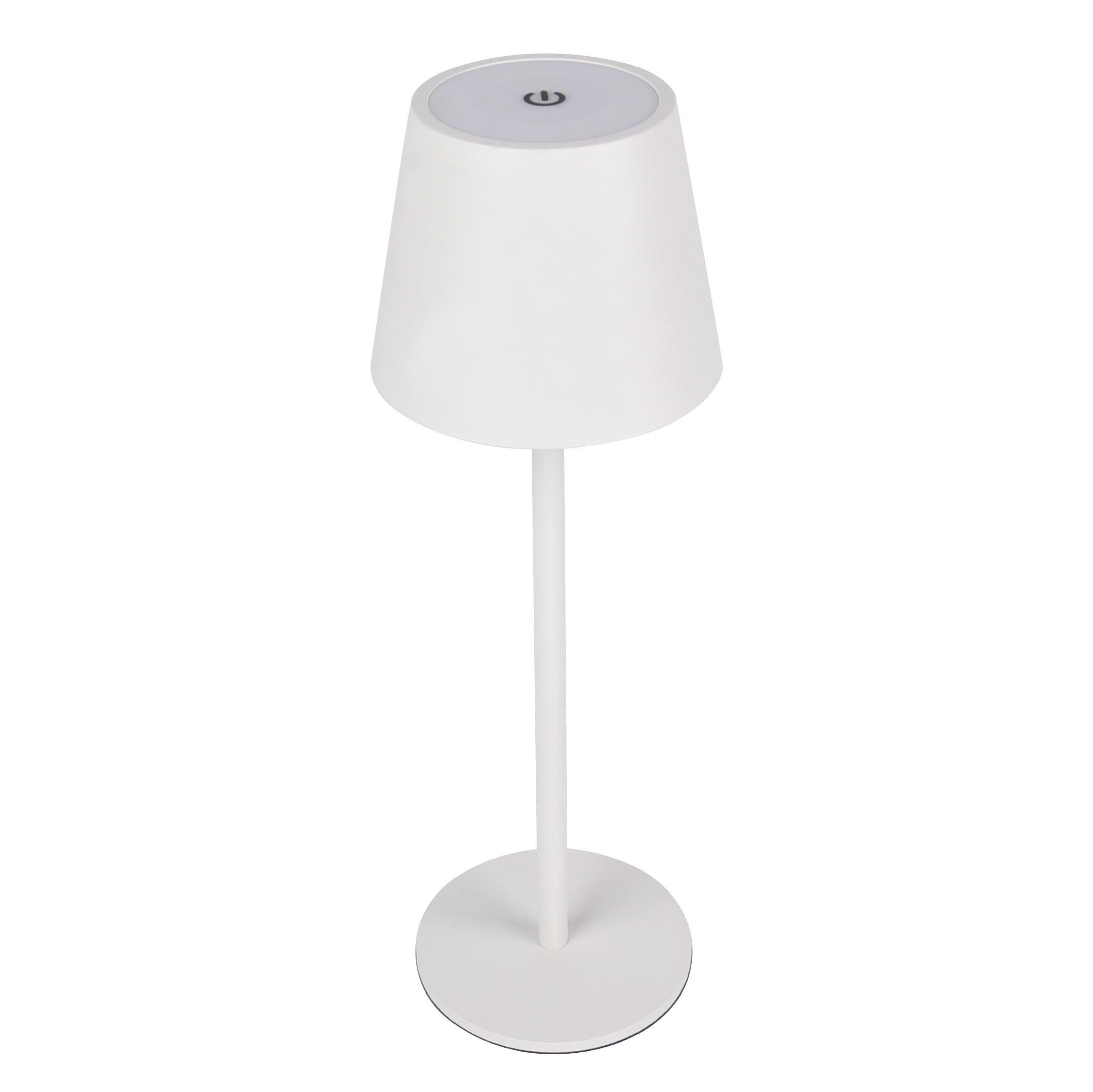 greenandco Lampada da Tavolo LED senza fili, ricaricabile, dimmerabile, controllo tattile, 3000-5000K, CRI 90, 3600mAh, per interni ed esterni, colore: bianco