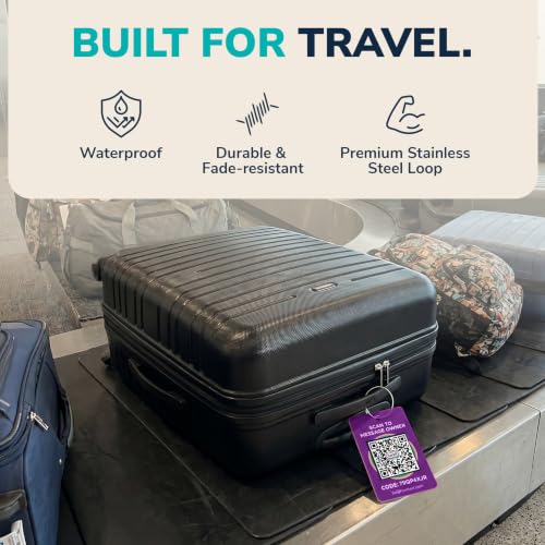 Image of Smart Luggage Tags | Privacy QR Code Luggage Tag for Travel Suitcases