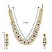 Aheli Indian Bollywood Style Wedding Party Faux Kundan Necklace with Earrings Set Ethnic Fashion Jewelry Gift for Women