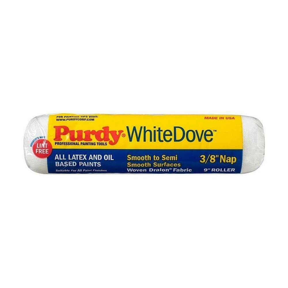 2 x Purdy White Dove Pro-Extra 9"" Paint Roller Sleeve Cover 3/8 Nap 1.75"" Core