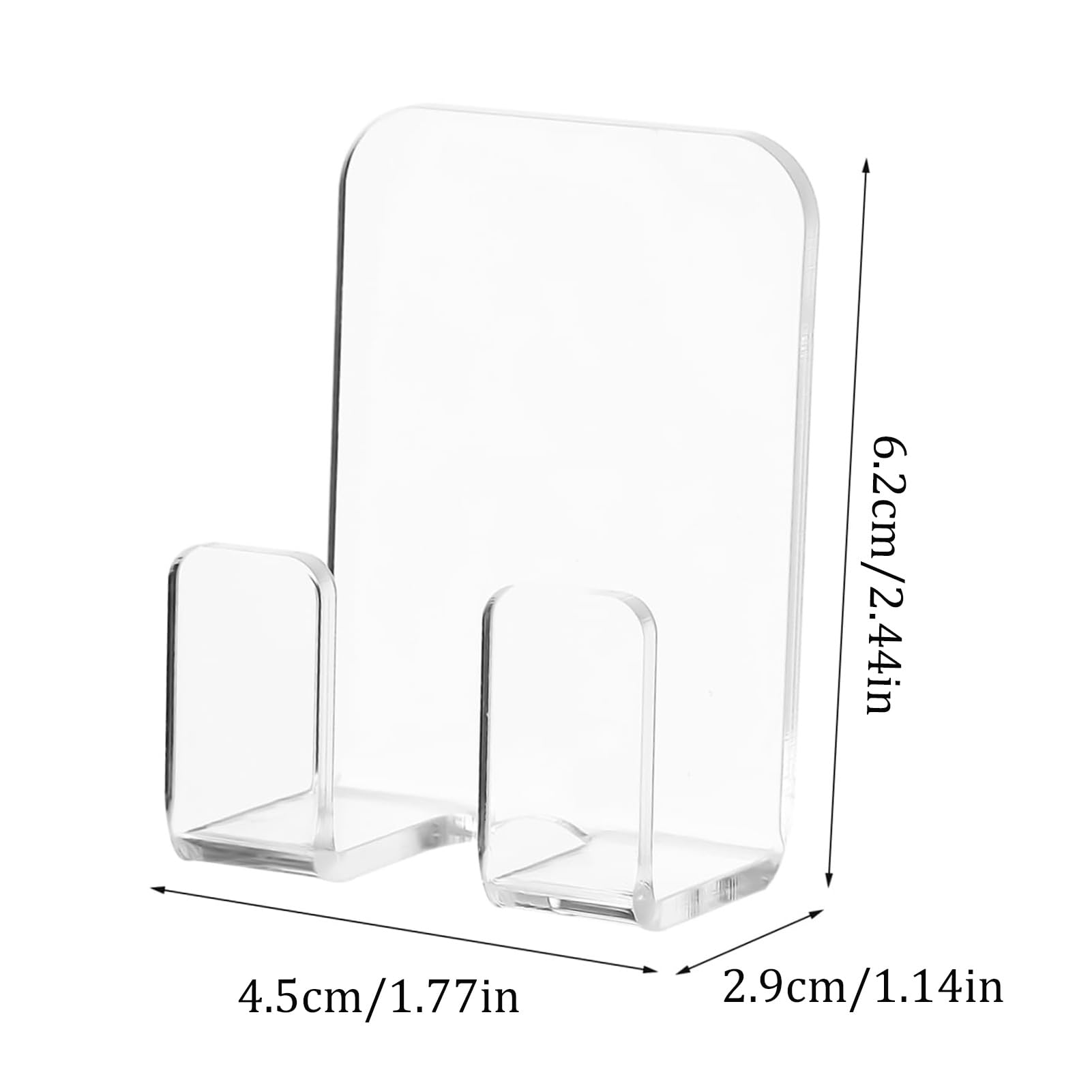 Ganchos resistentes, gancho adhesivo acrílico para colgar en la pared, ganchos extraíbles de acrílico transparente, para ducha, cocina, dormitorio, habitación de los niños, baño (1 unidad)