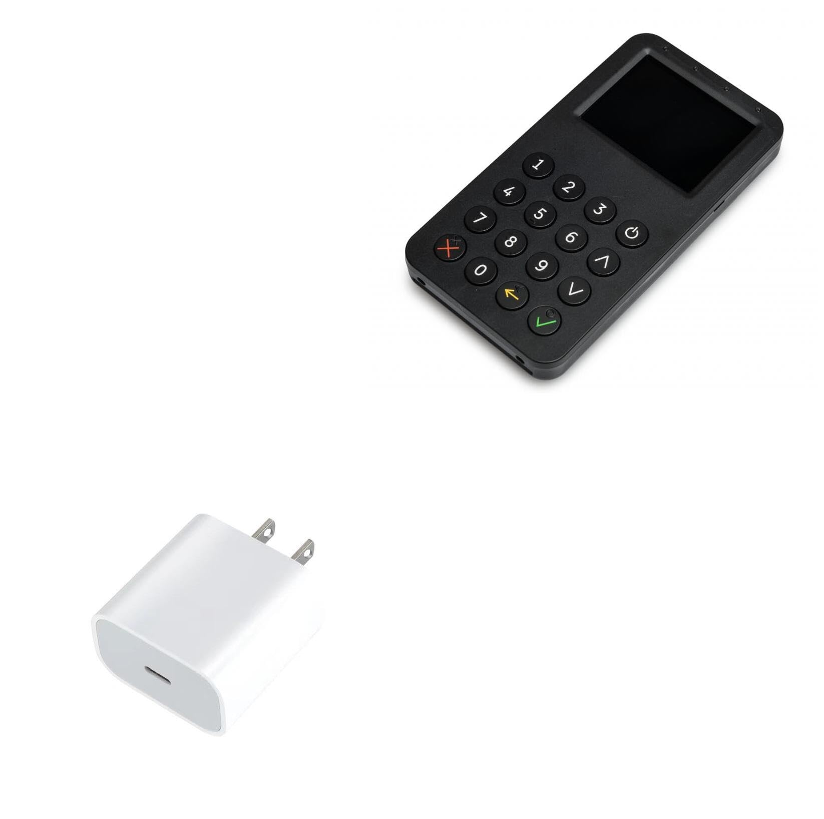 BoxWave Charger Compatible with IPCMobile QuantumPay Pin 400 - PD GAN miniCube (30W), 30W Tiny PD GAN Type-C Wall Charger - Winter White