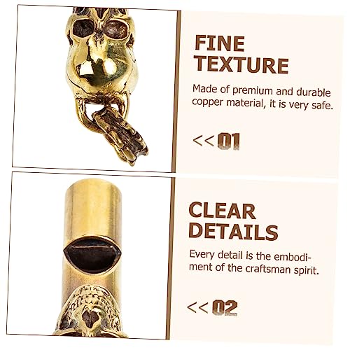 Silbato de Cobre Calavera para Deportes y Emergencias miniatura 3