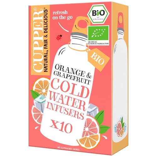 Cupper Bio Cold Water Infuser | Orange & Grapefruit | 10 Teebeutel