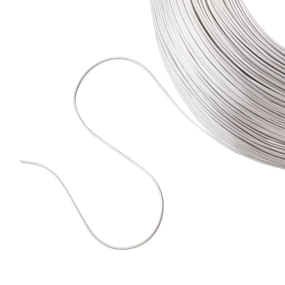 Aluminiumdraht, 280 m/250 g, 0,6 mm, flexibler Draht, für Perlen, Schmuck, Handwerk, Zubehör (Farbe: Deep Sky Blue, Size : 0,6 mm)