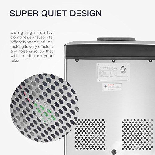 Máquina comercial para hacer hielo con dispensador de agua miniatura 5