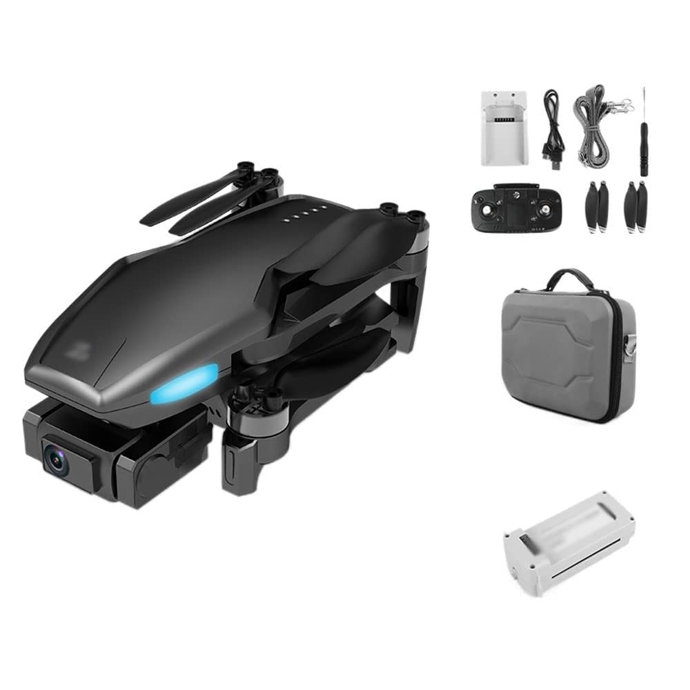 GuyAna Drone per Bambini Adulti con Fotocamera GPS 4K HD FPV, Mini quadricottero RC con Motore brushless, modalità Senza Testa, Mantenimento dell'altitudine, Selfie gestuale, ribaltamenti