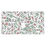 マウスパッド 麻雀 マージャン 役満 お正月 新春 麻雀牌 (1) 大型 ゲーミング 特大 おおきい ゴム底 光学式 マウス対応 滑り止め 耐久性 良い おしゃれ かわいい 防水 適度な表面摩擦 40cm X 75cm Z92