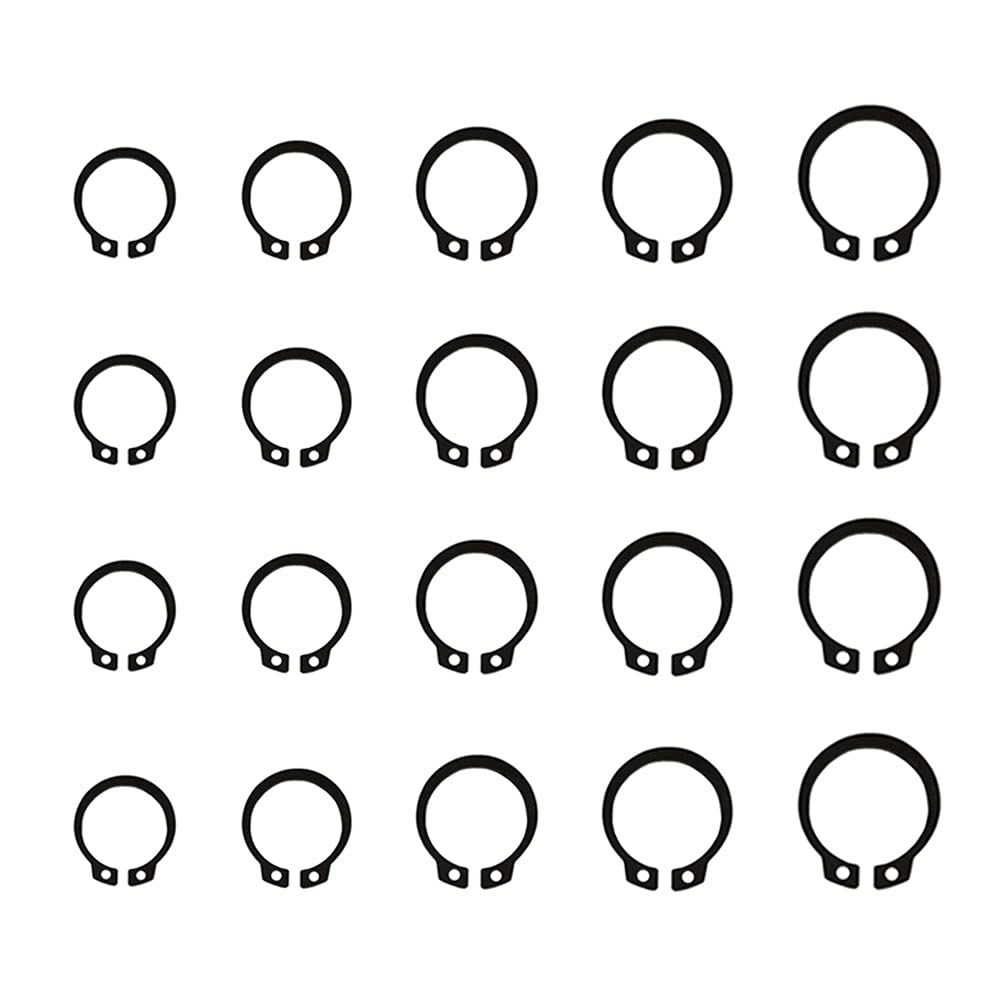 300 Pezzi Anelli Di Sicurezza E-Clip - Kit 2-32mm Con Scatola - Per Fissaggio Meccanico