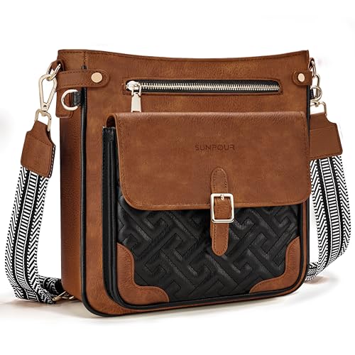 Image of Large Crossbody Bags for Women,Leather Crossbody Purse with RFID