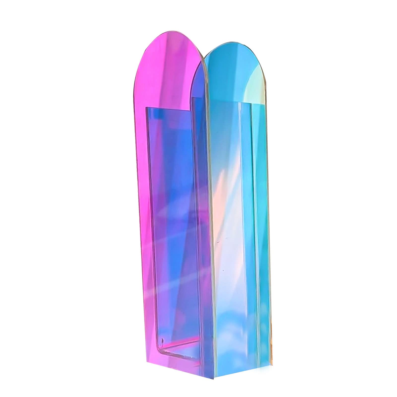 Jazuaiao Arch Shape Acrylic Vase Flower Pot Container Decoration Ornament for Wedding Spring Festival Party Decoration Clear Acrylic Flower Vase for Centerpieces