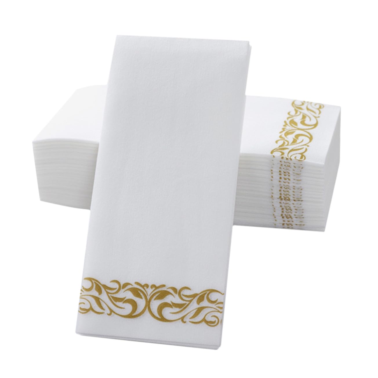 100 Stück Einweg Gold Servietten Gold Papierservietten für Hochzeit Party Bankett Gästetücher und Saugfähig für Festliche Anlässe