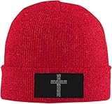 Thermo Beanie Johannes 3,16 Kreuz Jesus Christus Gott Modern Skimützen Unisex Strickmütze Für Ski Laufen Frauen