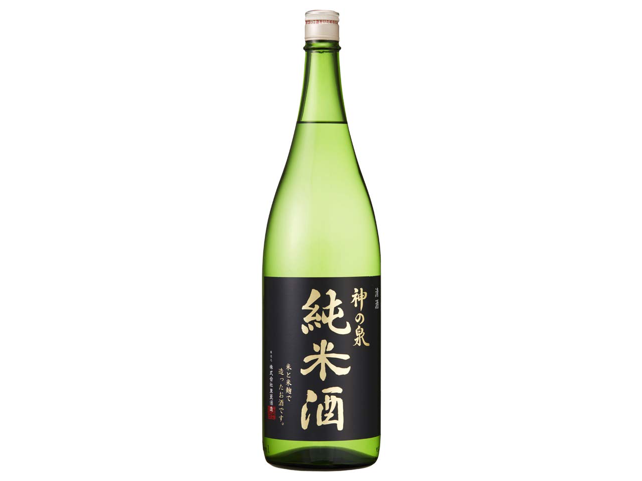 Amazon.co.jp: 東亜酒造 神の泉 純米酒 瓶 [ 日本酒 埼玉県 1800ml