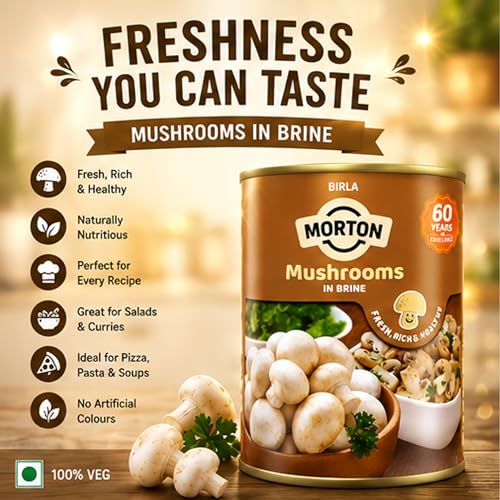 Image of Birla Morton Mushrooms in Brine 800 Gm Pack of 2