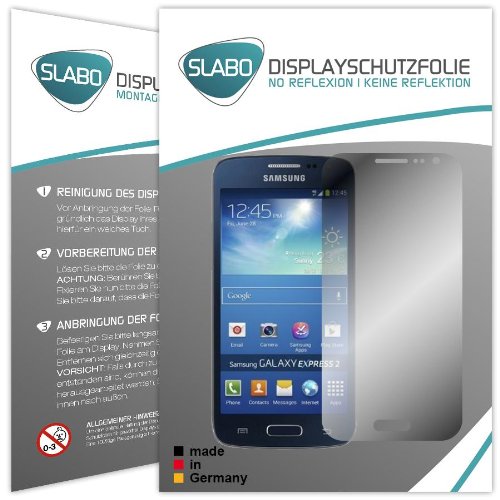 Slabo 2 x Film de Protection d'écran pour Samsung Galaxy Express 2 Protection écran Film No Reflexion Mat