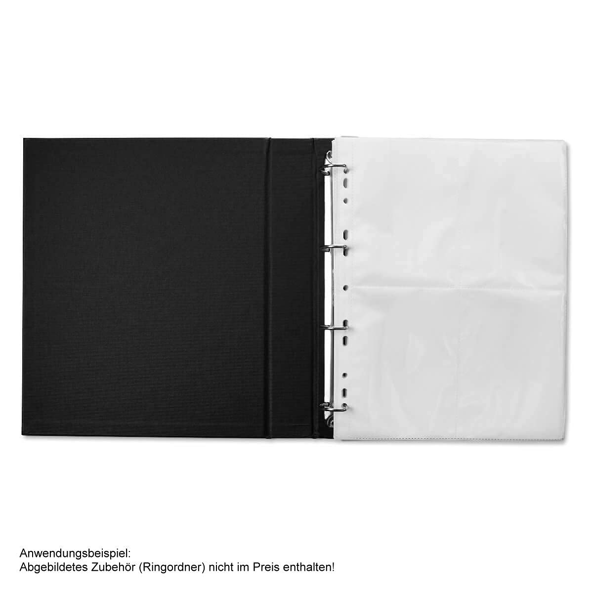 MASHPAPER Buste Per Foto Per Album Ad Anelli (Bianco - 10 X 15 Cm, 100 Buste In Formato Verticale)