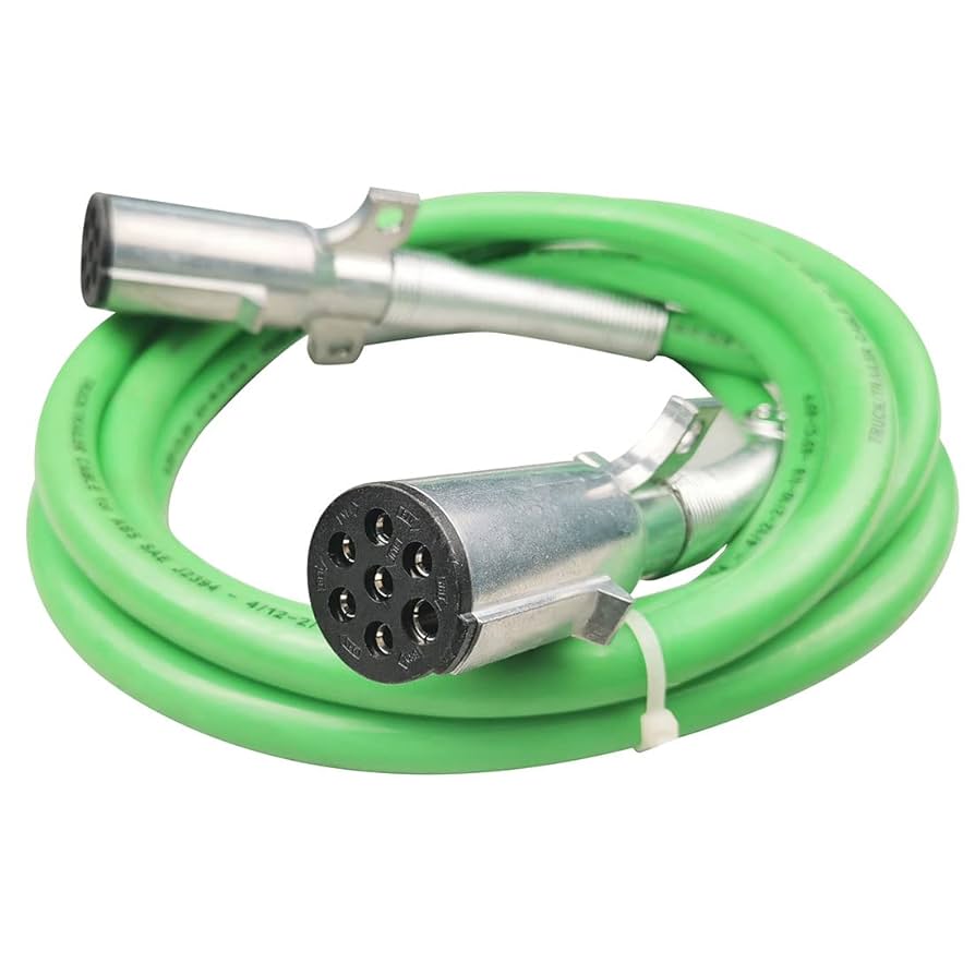 【トレーラーケーブル】 スパイラルワイヤケーブル7コアスプリングsuziコイルスパイラル