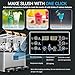 BOSBAK 15Lx3 Triple Tanks Slushy Machines Commercial Grade Slushie & Frozen Drink Maker, Industrial Grade Margarita Machine for Store Bar Events Restaurant Cafe for Slush, Margarita, Milkshake & More