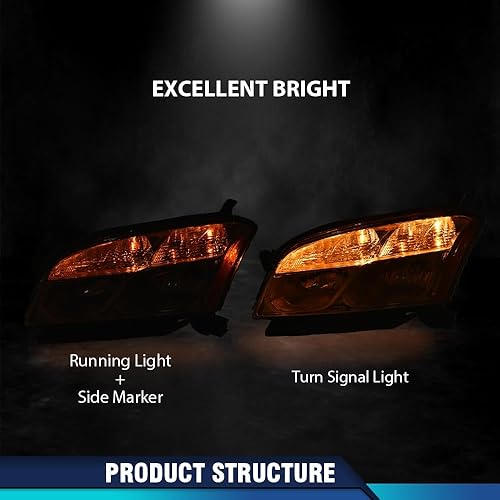 Miniatura 7 de PIT66 Par de faros delanteros con bombillas compatibles con Chevy Express 1500GMC Savana 1500 2003-2014, compatible con Chevy Express 2500 3500GMC