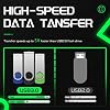 FEBNISCTE 32GB 3.0 USB Flash Drive Pack of 10, Thumb Drives Swivel Zip Drive Jump Drive Memory Sticks Flash Drive Bulk High Speed Thumb Drive
