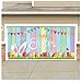 Easter Garage Door Decoration Happy Easter Garage Door Banner Large Easter Bunny Egg Spring Flower Cover Background Decal for Outdoor Indoor Hanging Party Supplies 6 x 13 ft