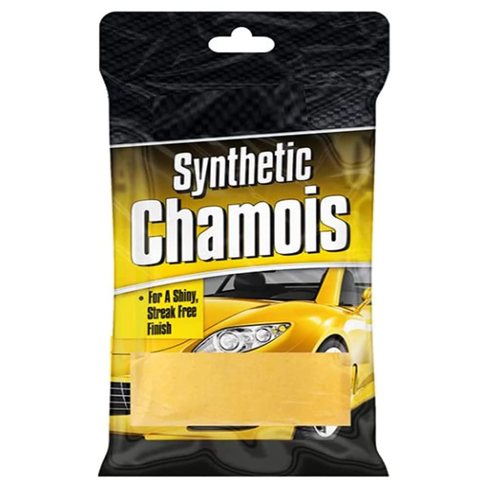 Zale Yardley Yellow Synthetic Chamois, Chamois Leathers For Cars, Car Drying Towel, Square Auto Cleaning Cloth, Fast Drying, High Absorbent, Shammy Leather For Car, Mirror, Window, Kitchen,