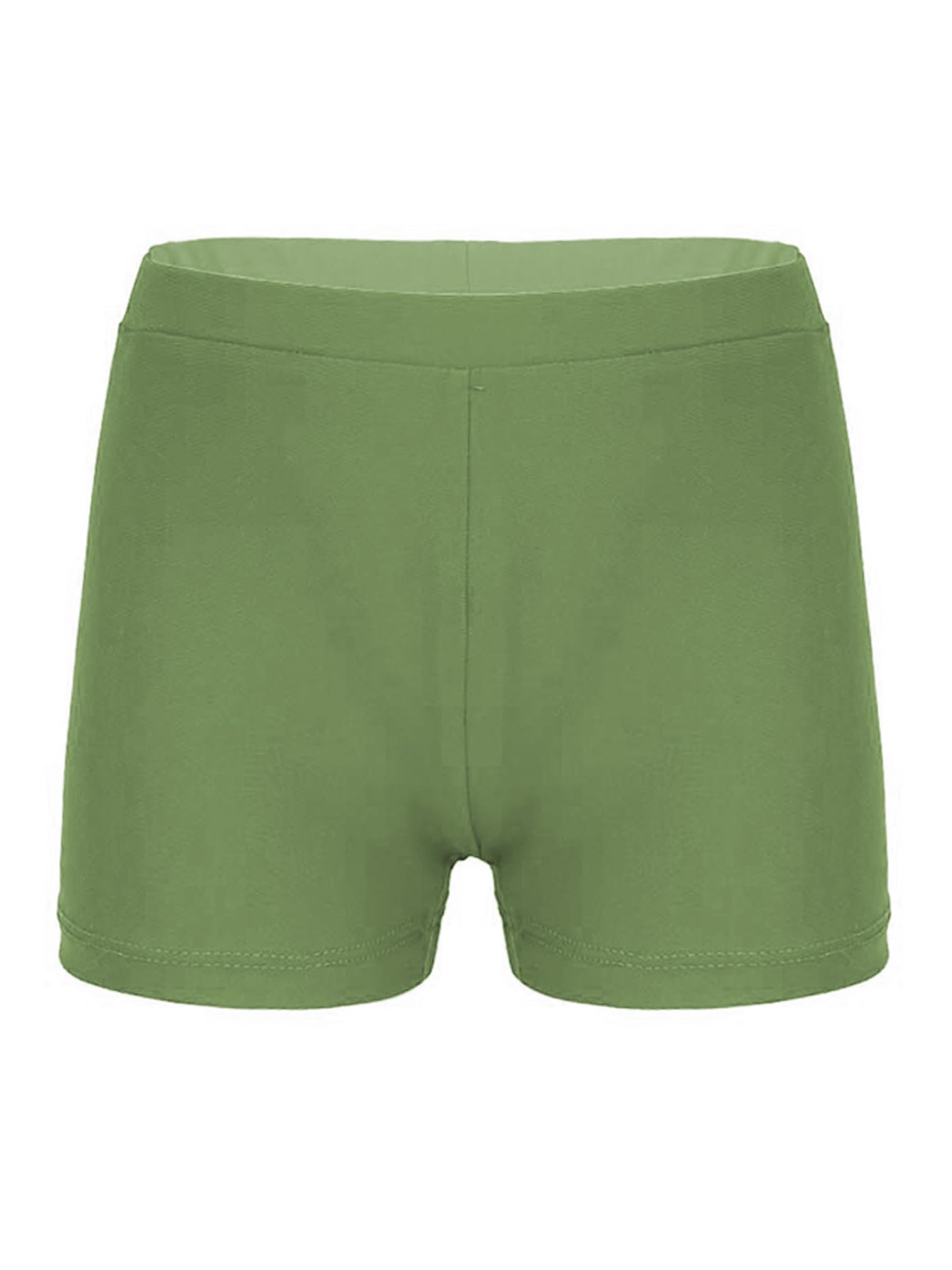 Choomomo Kids Girls Elastic Waistband Swimsuit Boy Shorts for Beach Swim Summer Fun Swimwear Dusty Green 8 Years