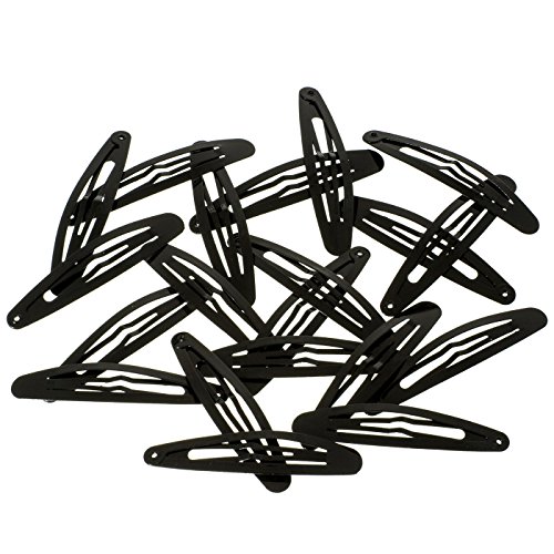 20 Large Hair Clips Hair Clips Hair Black 5.8 in Pink Box of Love, Black (6 cm) - 20 pieces, 1 count (Pack of 20) - Image 2