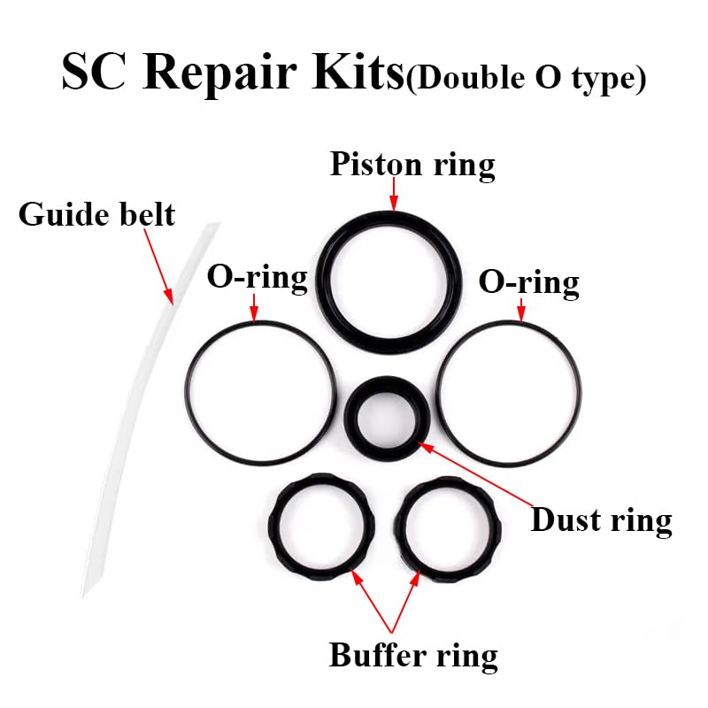 COKYIS Kit di Riparazione Cilindro Pneumatico Aria Kit Anello di Tenuta pistone Standard(Mal Repair Kits,Bore 40mm)