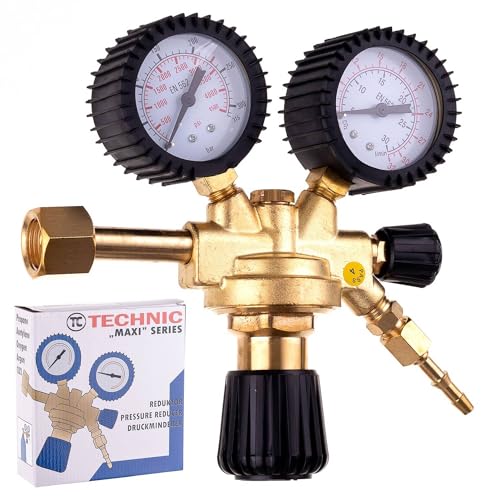TC TECHNIC Reduzierer Argon CO2 Druckminderer Druckregler Gasarmatur MIG MAG WIG TIG Schutz