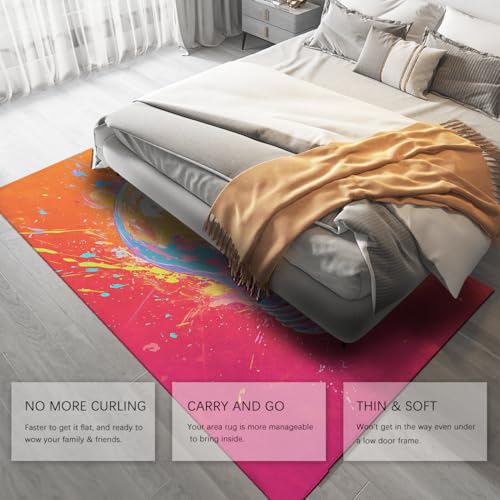 Tapis pour chambre doux lavable 60x90cm idéal décor maison et sol de salon