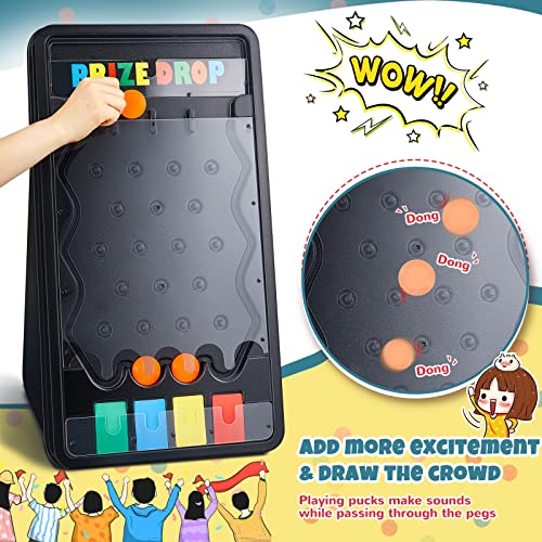 Juego Prize Drop con tablero plegable y 12 fichas miniatura 5