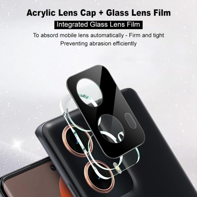 Image of Xmon Camera Lens Protector for Motorola G85 (1 Pack) - 3D Premium Tempered Glass, Ultra-Clear, Anti-Scratch, Easy Installation - Black