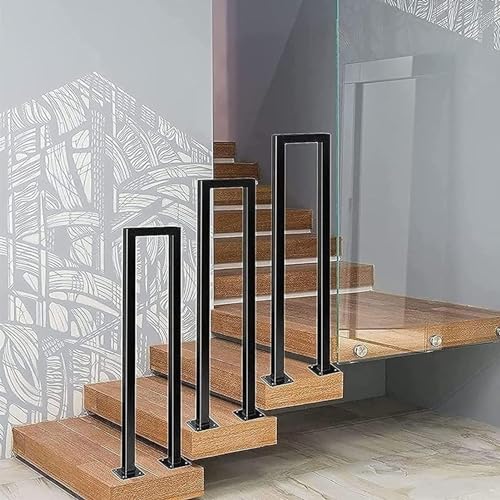 Garde-corps de balcon extérieur en métal en U pour escalier de villa