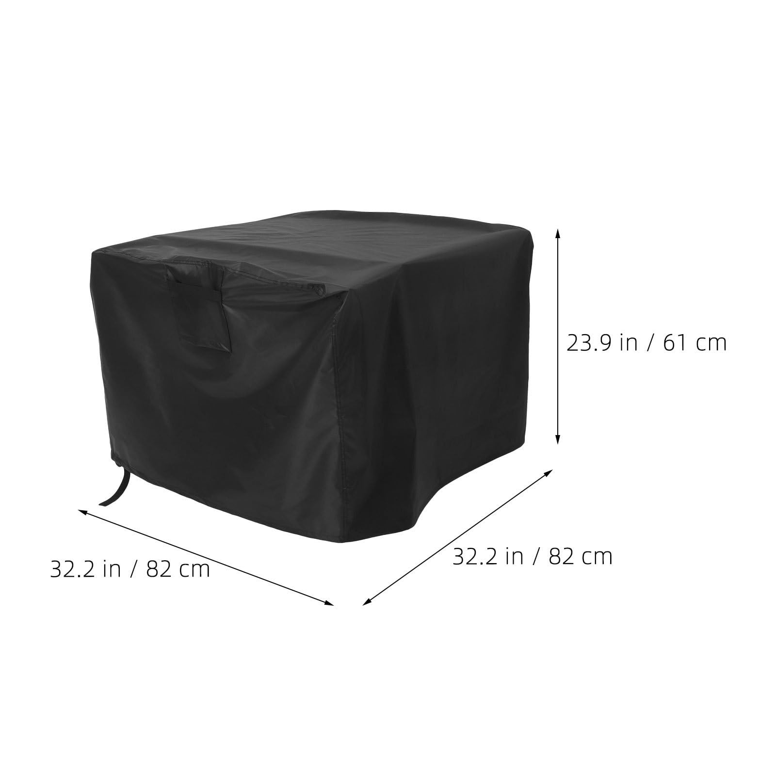ORFOFE Housse Imperméable pour Mobilier de Jardin en Tissu Oxford 420d, Résistante la Déchirure, Carrée, Adaptée aux Braseros et Tables de Foyer D'extérieur Patio