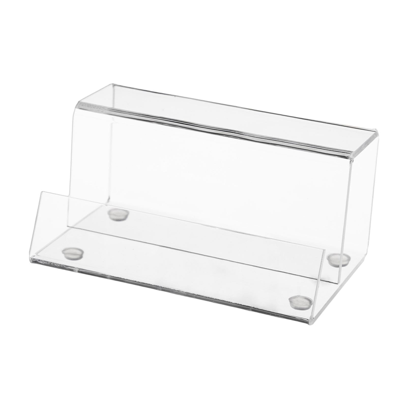 Akrylowy stojak na płyty winylowe, przezroczysta akrylowa półka windowa, kolor czarny, 15 x 9,5 x 7,3 cm, idealny dla miłośników muzyki i wystroju domu